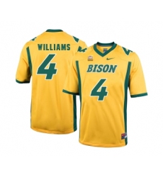 North Dakota State Bison 4 Dimitri Williams Gold College Football Jersey