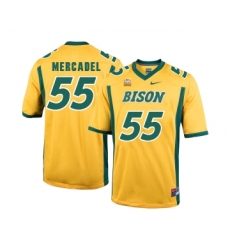 North Dakota State Bison 55 Aaron Mercadel Gold College Football Jersey