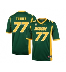 North Dakota State Bison 77 Billy Turner Green College Football Jersey