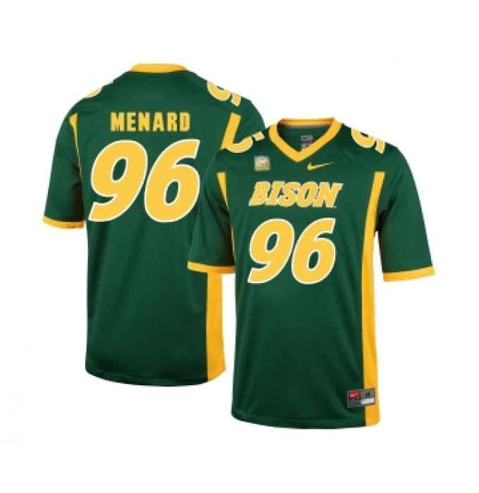 North Dakota State Bison 96 Greg Menard Green College Football Jersey