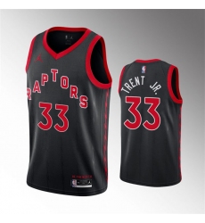 Men's Toronto Raptors #33 Gary Trent Jr. Black Statement Edition Jersey