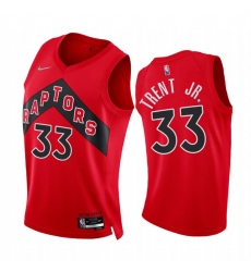 Men's Toronto Raptors #33 Gary Trent Jr. Red Icon Edition Jersey