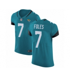 Men's Jacksonville Jaguars #7 Nick Foles Teal Green Alternate Vapor Untouchable Elite Player Football Jersey