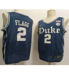 Men's Duke Blue Devils #2 Cooper Flagg Navy College Basketball Jersey