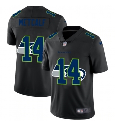 Men's Seattle Seahawks #14 D.K. Metcalf Black Nike Black Shadow Edition Limited Jersey Men's Seattle Seahawks #14 D.K. Metcalf Black Nike Black Shadow Edition Limited Jersey
