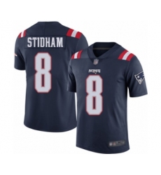Youth New England Patriots #8 Jarrett Stidham Limited Navy Blue Rush Vapor Untouchable Football Jersey