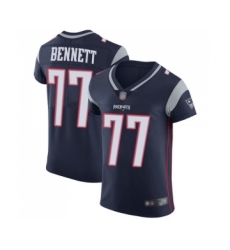 Men's New England Patriots #77 Michael Bennett Navy Blue Team Color Vapor Untouchable Elite Player Football Jersey
