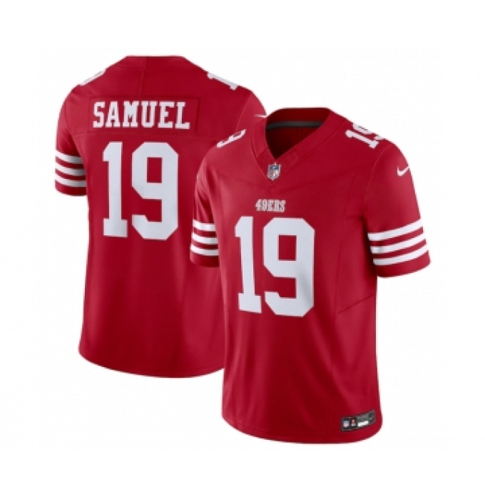 Men's San Francisco 49ers #19 Deebo Samuel Red 2023 F.U.S.E. Vapor Untouchable Limited Stitched Football Jersey