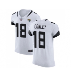 Men's Jacksonville Jaguars #18 Chris Conley White Vapor Untouchable Elite Player Football Jersey