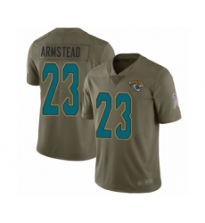 Youth Jacksonville Jaguars #23 Ryquell Armstead Limited Olive 2017 Salute to Service Football Jersey