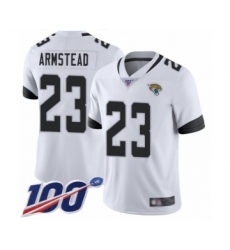 Youth Jacksonville Jaguars #23 Ryquell Armstead White Vapor Untouchable Limited Player 100th Season Football Jersey