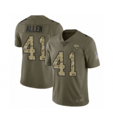 Youth Jacksonville Jaguars #41 Josh Allen Limited Olive Camo 2017 Salute to Service Football Jersey