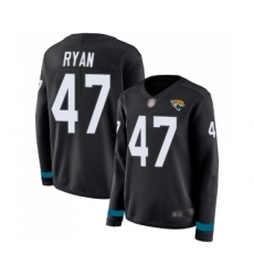 Women's Jacksonville Jaguars #47 Jake Ryan Limited Black Therma Long Sleeve Football Jersey