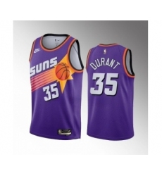 Men's Phoenix Suns #35 Kevin Durant Purple Classic Edition Stitched Basketball Jersey