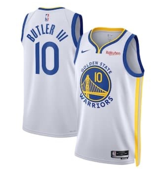 Men's Golden State Warriors #10 Jimmy Butler III White Fanatics Royal Fast Break Replica Player Jersey