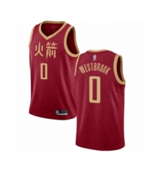 Women's Houston Rockets #0 Russell Westbrook Swingman Red Basketball Jersey - 2018-19 City Edition