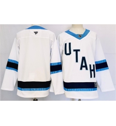 Men's Utah Hockey Club Blank White Stitched Jersey