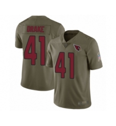 Men's Arizona Cardinals #41 Kenyan Drake Limited Olive 2017 Salute to Service Football Jersey
