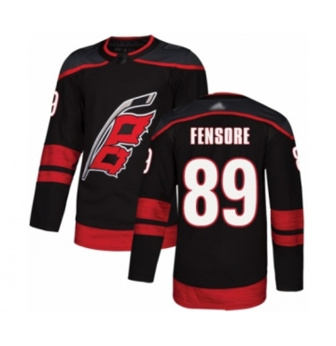 Men's Carolina Hurricanes #89 Domenick Fensore Authentic Black Alternate Hockey Jersey