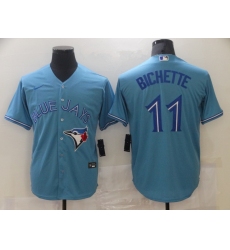 Men's Toronto Blue Jays #11 Bo Bichette Light Blue Stitched MLB Cool Base Nike Jersey