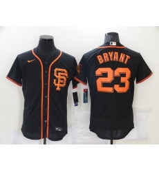 Men's Nike San Francisco Giants #23 Kobe Bryant Black Elite Collection Jersey
