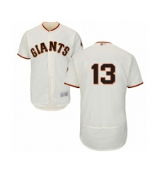 Men's San Francisco Giants #13 Will Smith Cream Home Flex Base Authentic Collection Baseball Jersey