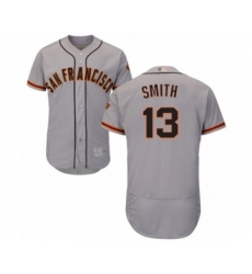 Men's San Francisco Giants #13 Will Smith Grey Road Flex Base Authentic Collection Baseball Jersey