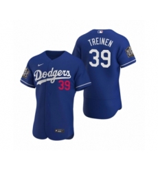 Men's Los Angeles Dodgers #39 Blake Treinen Nike Royal 2020 World Series Authentic Jersey