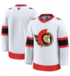 Men's Ottawa Senators Blank White 2024-25 Away Stitched Hockey Jersey