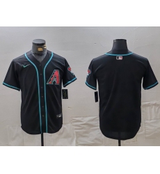 Men's Arizona Diamondbacks Blank Black Cool Base Limited Stitched Jersey