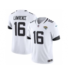 Men's Nike Jacksonville Jaguars #16 Trevor Lawrence White 2023 F.U.S.E Vapor Untouchable Limited Football Stitched Jersey