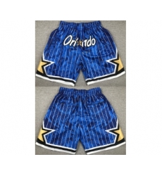 Men's Orlando Magic Blue Shorts(Run Small)