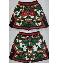 Men's Chicago Bulls Camo Grey Shorts (Run Small)