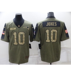 Men's New England Patriots #10 Mac Jones Nike Camo 2021 Salute To Service Limited Player Jersey