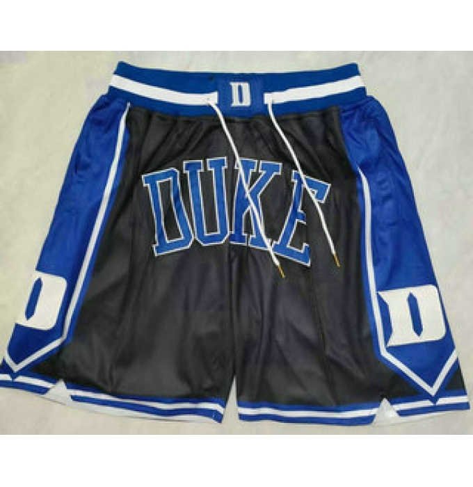 Men's Duke Blue Devils Black Just Don Shorts