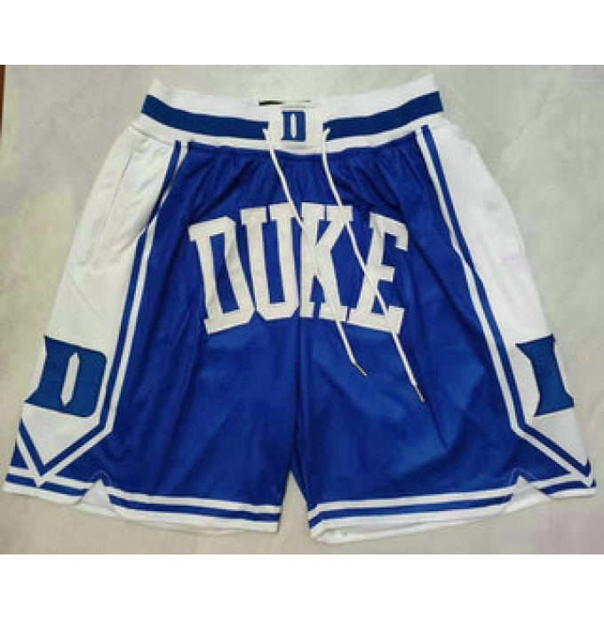 Men's Duke Blue Devils Blue Just Don Shorts
