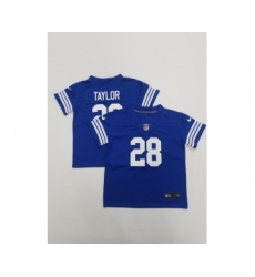 Toddlers Indianapolis Colts #28 Jonathan Taylor Blue 2022 Vapor Untouchable Stitched NFL Nike Limited Jersey