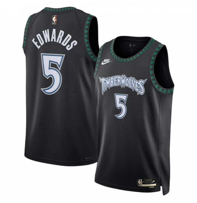 Men's Minnesota Timberwolves #5 Anthony Edwards Anthony Edwards Black 2025 Classic Edition Stitched Jersey