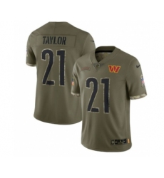 Men's Washington Commanders #21 Sean Taylor 2022 Olive Salute To Service Limited Stitched Jersey Men's Washington Commanders #21 Sean Taylor 2022 Olive Salute To Service Limited Stitched Jersey