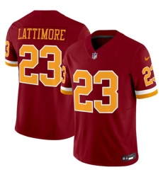 Men's Washington Commanders #23 Marshon Lattimore Burgundy 2025 F.U.S.E. Throwback Limited Football Stitched Jersey