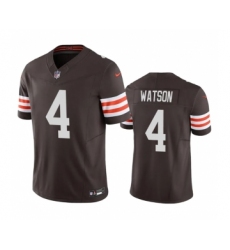 Men's Cleveland Browns #4 Deshaun Watson Brown 2023 F.U.S.E. Vapor Untouchable Limited Stitched Jersey