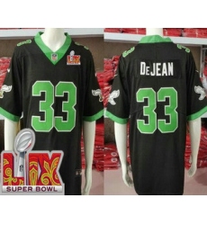 Men's Philadelphia Eagles #33 Cooper DeJean Limited Black Alternate Super Bowl LIX Vapor Jersey