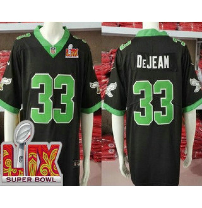 Men's Philadelphia Eagles #33 Cooper DeJean Limited Black Alternate Super Bowl LIX Vapor Jersey