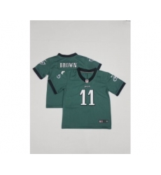 Toddlers Philadelphia Eagles #11 AJ Brown Midnight Green 2022 Vapor Untouchable Stitched NFL Nike Limited Jersey