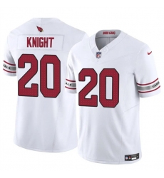 Men's Arizona Cardinals #20 Bam Knight White 2025 F.U.S.E. Vapor Untouchable Limited Football Stitched Jersey