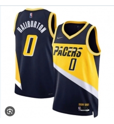 Men's Indiana Pacers #0 Tyrese Haliburton Break 2022-23 Swingman Jersey