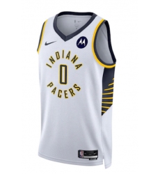 Men's Indiana Pacers #0 Tyrese Haliburton Fanatics Branded White 2022-23 Fastbreak Jersey