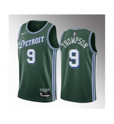 Men's Detroit Pistons #9 Ausar Thompson Green 2023 Draft City Edition Stitched Basketball Jersey