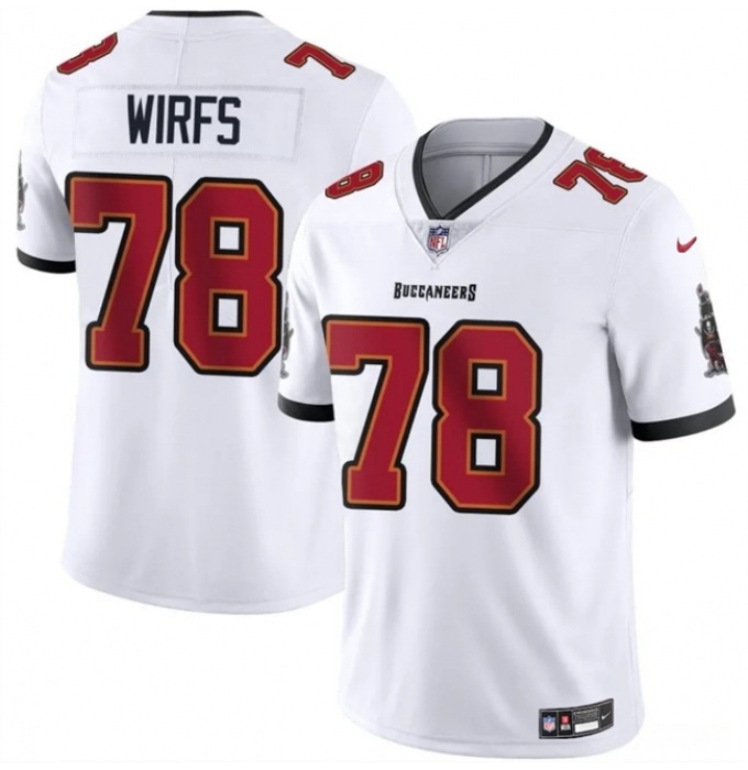Men's Tampa Bay Buccaneers #78 Tristan Wirfs White 2025 Vapor Untouchable Limited Football Stitched Jersey