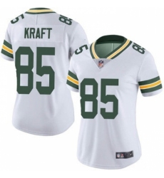 Women Green Bay Packers #85 Tucker Kraft White Vapor Untouchable Stitched Football Jersey